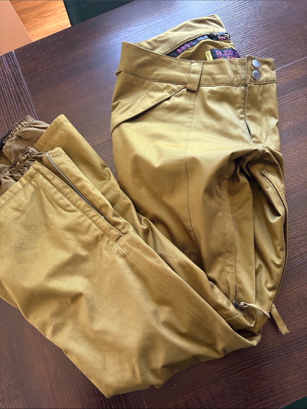 Burton Olive/Tan Cargo Snow Pants